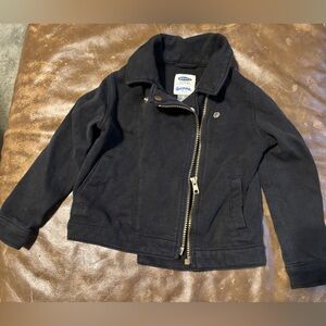 Old Navy jersey soft motorcycle jacket 4T